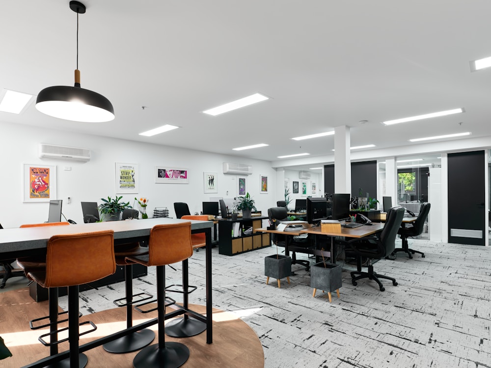 Office workstation furniture for commercial workspace