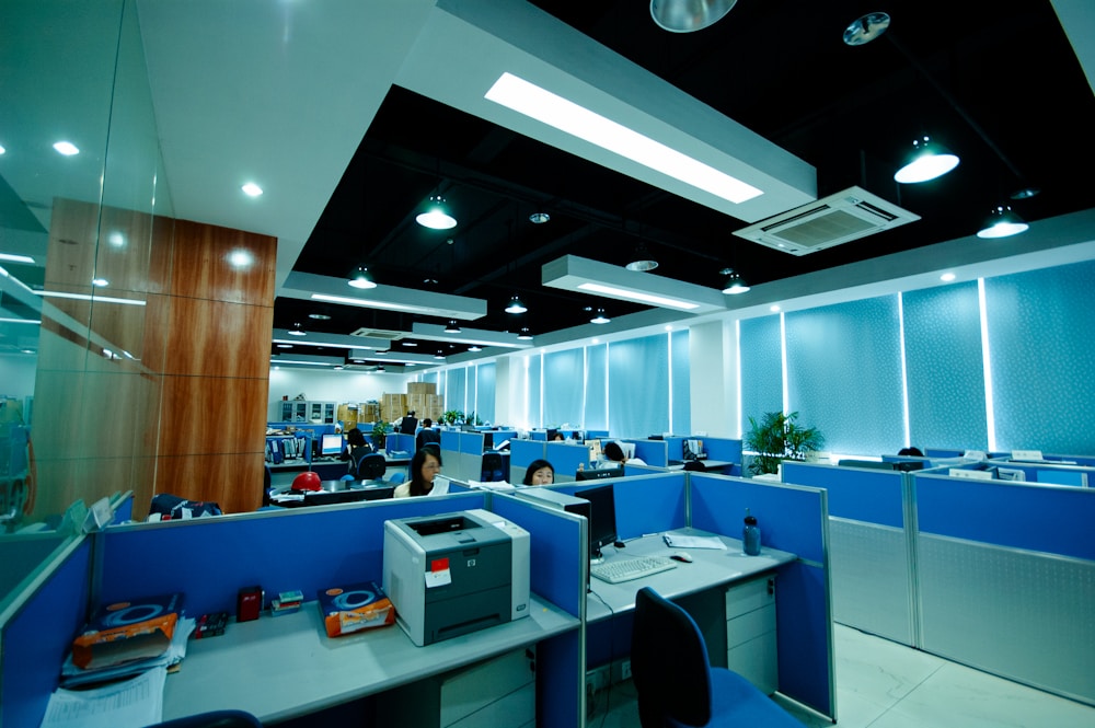 Office furniture project with workstations